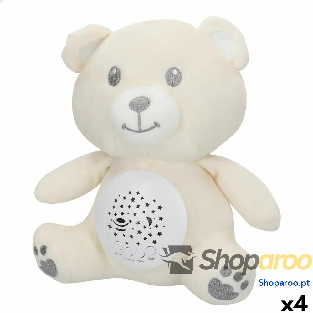 Peluche Projetor LED Colorbaby Felpa Plástico 20 x 25 12 cm (4 Unidades)