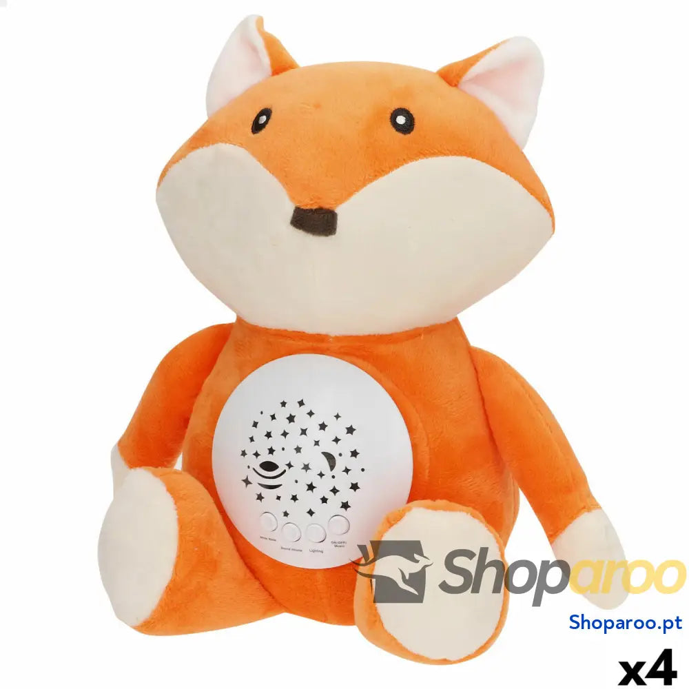 Peluche Projetor LED Colorbaby Felpa Plástico 25 x 27 13 cm (4 Unidades)