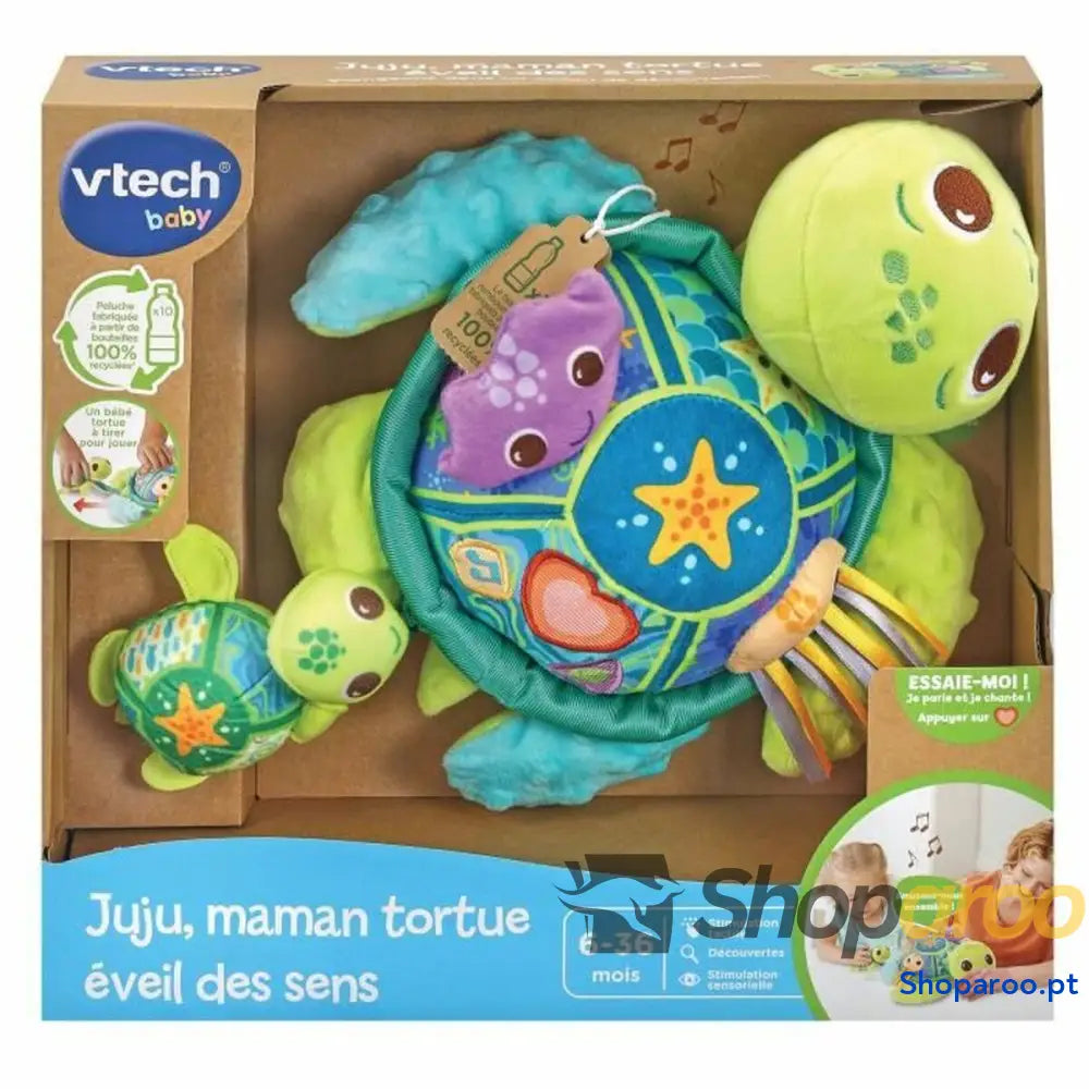 Peluche Vtech Baby Juju Mother Turtle + 6 Meses Reciclado Musical