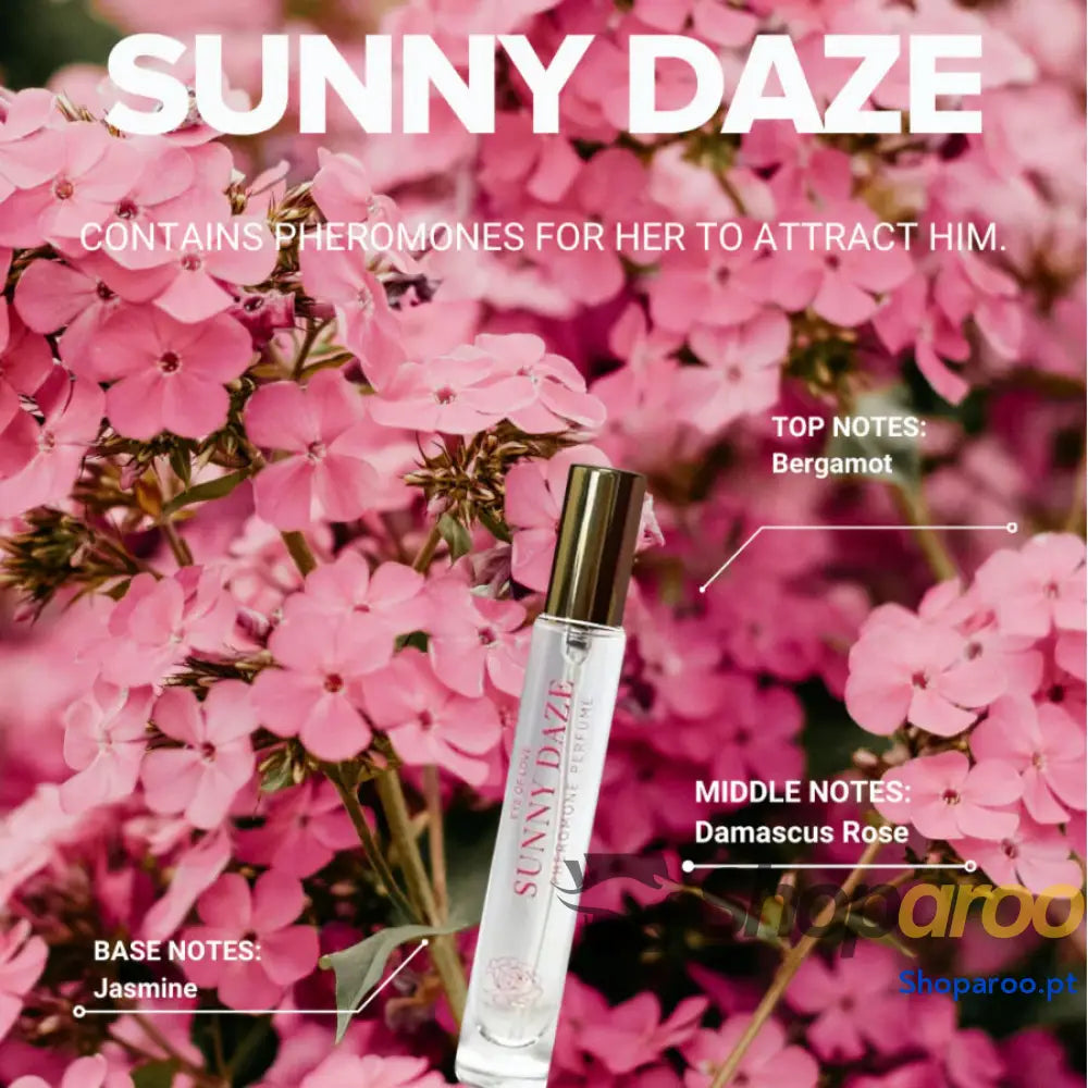 PERFUME COM FEROMONAS EYE OF LOVE - BLOOM FEMININO SATIVA PARFUM SUNNY DAZE 30 ML