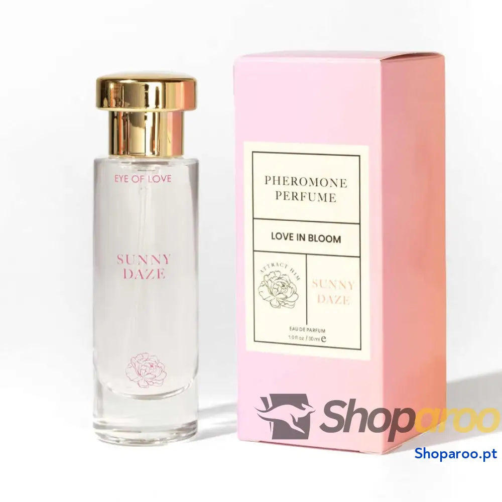 PERFUME COM FEROMONAS EYE OF LOVE - BLOOM FEMININO SATIVA PARFUM SUNNY DAZE 30 ML