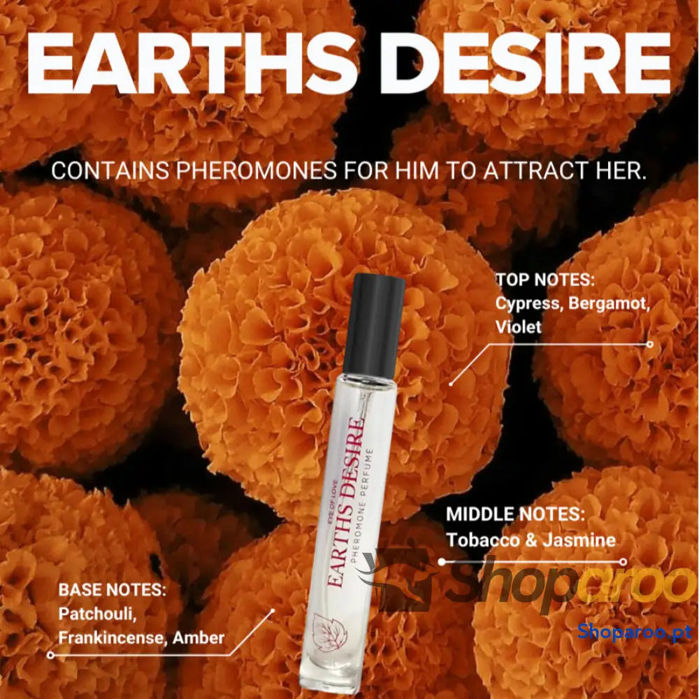 PERFUME COM FEROMONAS EYE OF LOVE - BLOOM MALE SATIVA PARFUM EARTHS DESIRE 30 ML