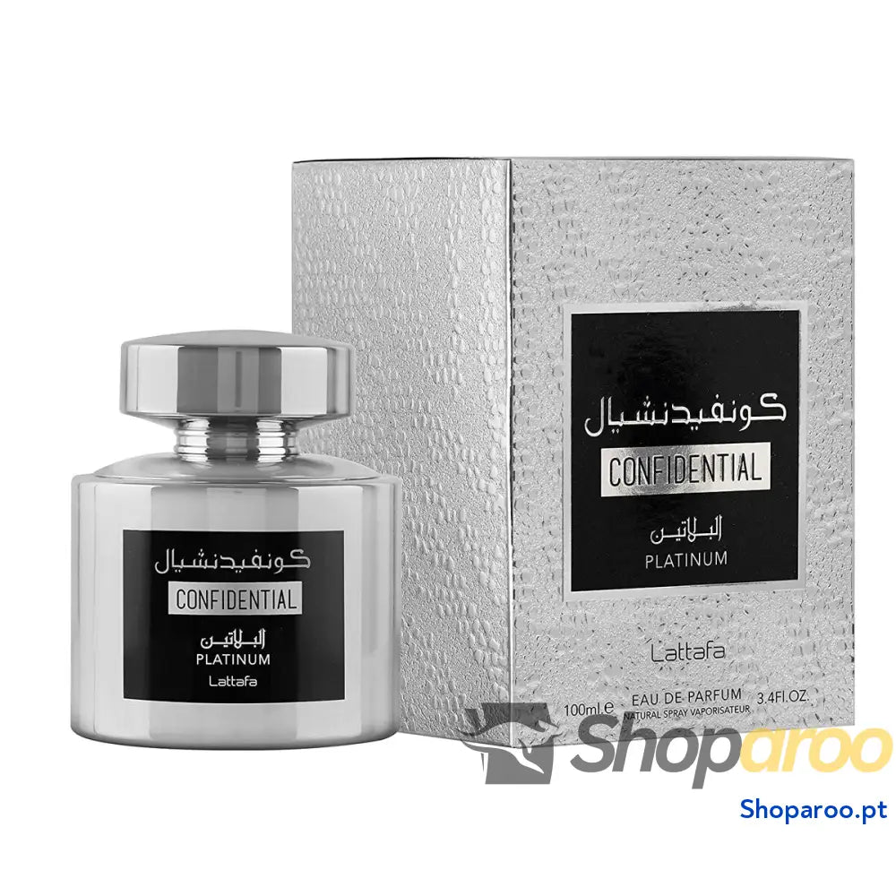 Perfume Homem Lattafa CONFIDENTIAL PLATINUM