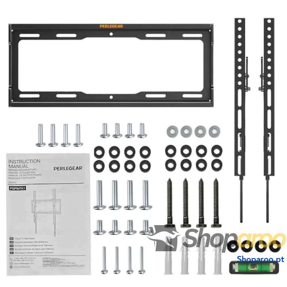 Perlegear Suporte de parede para TV 26 a 65 polegadas inclinável com carga 45 kg VESA máx. 400x400 mm