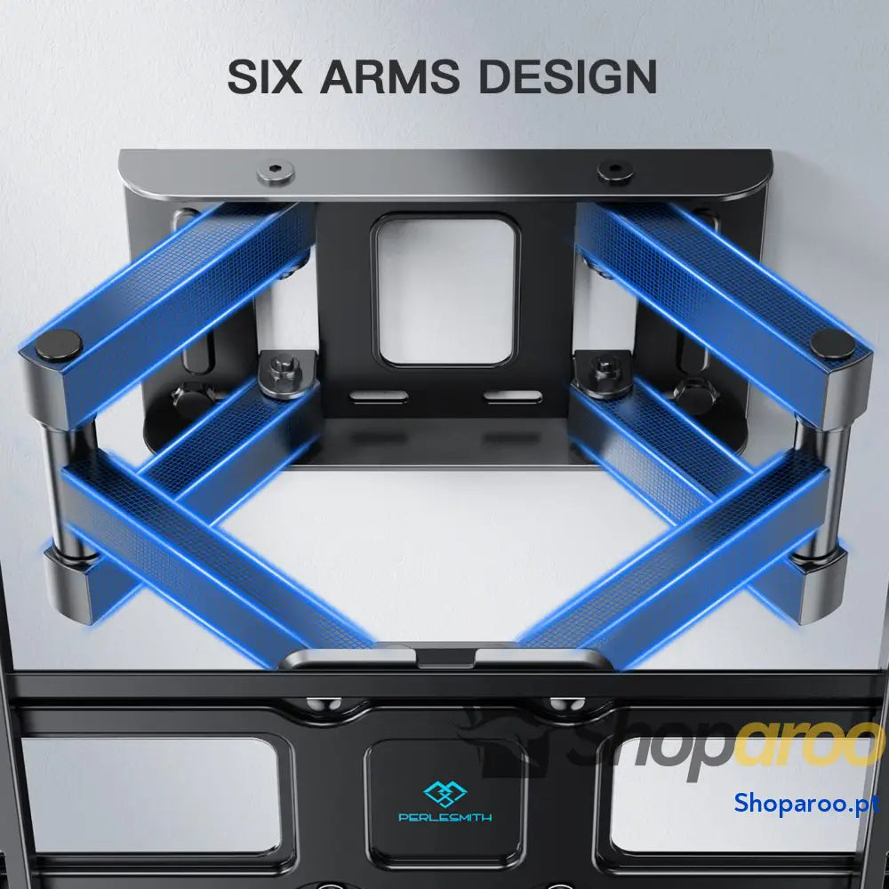 PERLESMITH Suporte de TV parede articulado inclinável e giratório – para telas 26 a 70 polegadas MAX VESA 400x400 mm