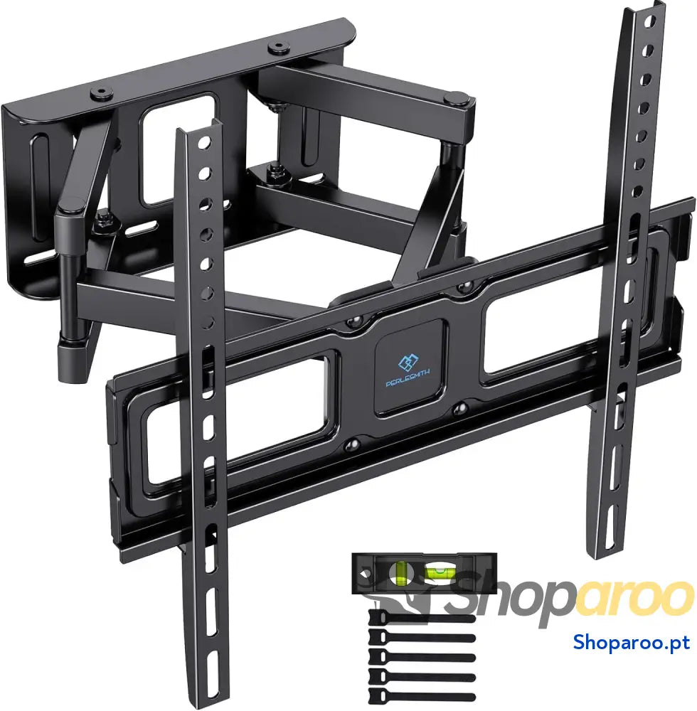 PERLESMITH Suporte de TV parede articulado inclinável e giratório – para telas 26 a 70 polegadas MAX VESA 400x400 mm