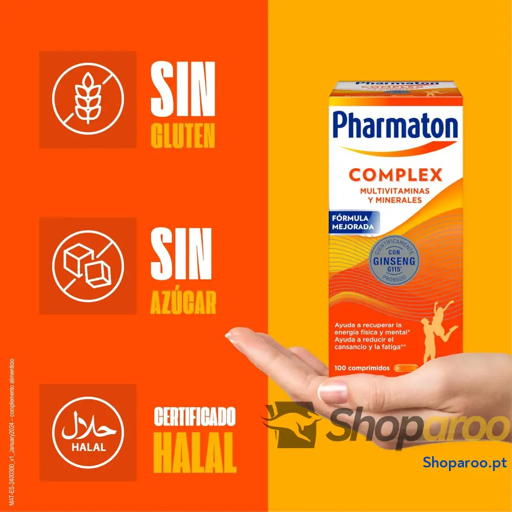 Pharmaton Complex Multivitamínico com Ginseng G115 200 comprimidos revestidos