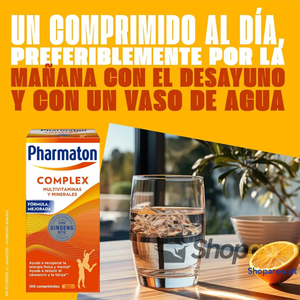 Pharmaton Complex Multivitamínico com Ginseng G115 200 comprimidos revestidos
