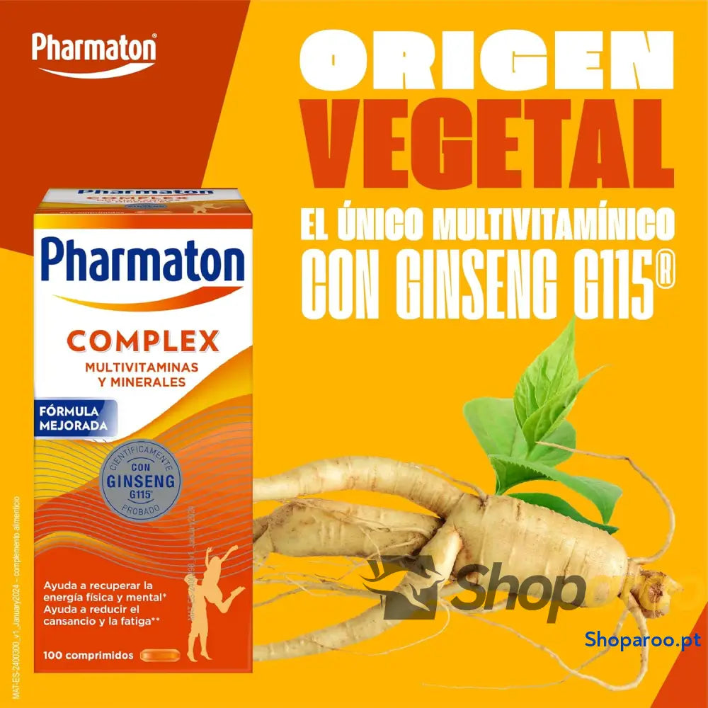 Pharmaton Complex Multivitamínico com Ginseng G115 200 comprimidos revestidos