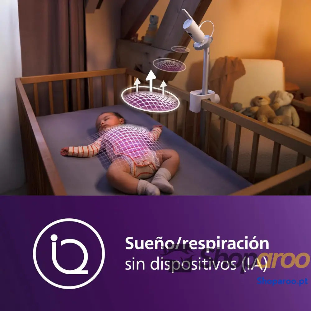 Philips Avent monitor de bebé conectado premium o mais avançado da até à data monitorização do sono e respiração por IA