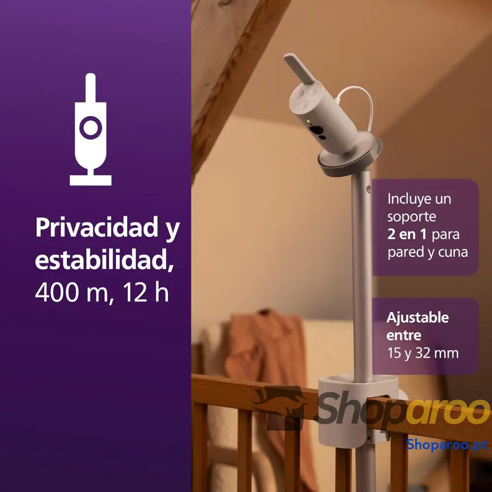 Philips Avent monitor de bebé conectado premium o mais avançado da até à data monitorização do sono e respiração por IA