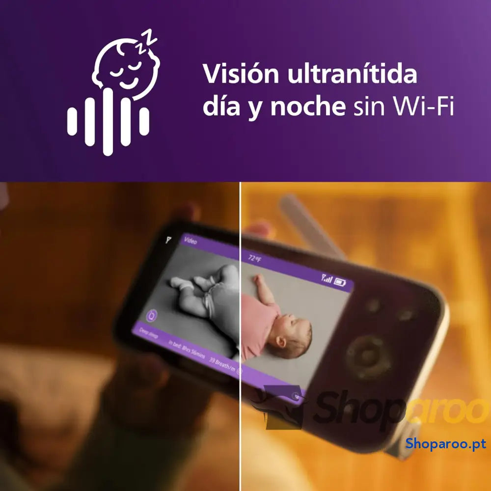 Philips Avent monitor de bebé conectado premium o mais avançado da até à data monitorização do sono e respiração por IA