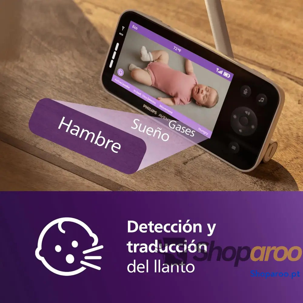 Philips Avent monitor de bebé conectado premium o mais avançado da até à data monitorização do sono e respiração por IA