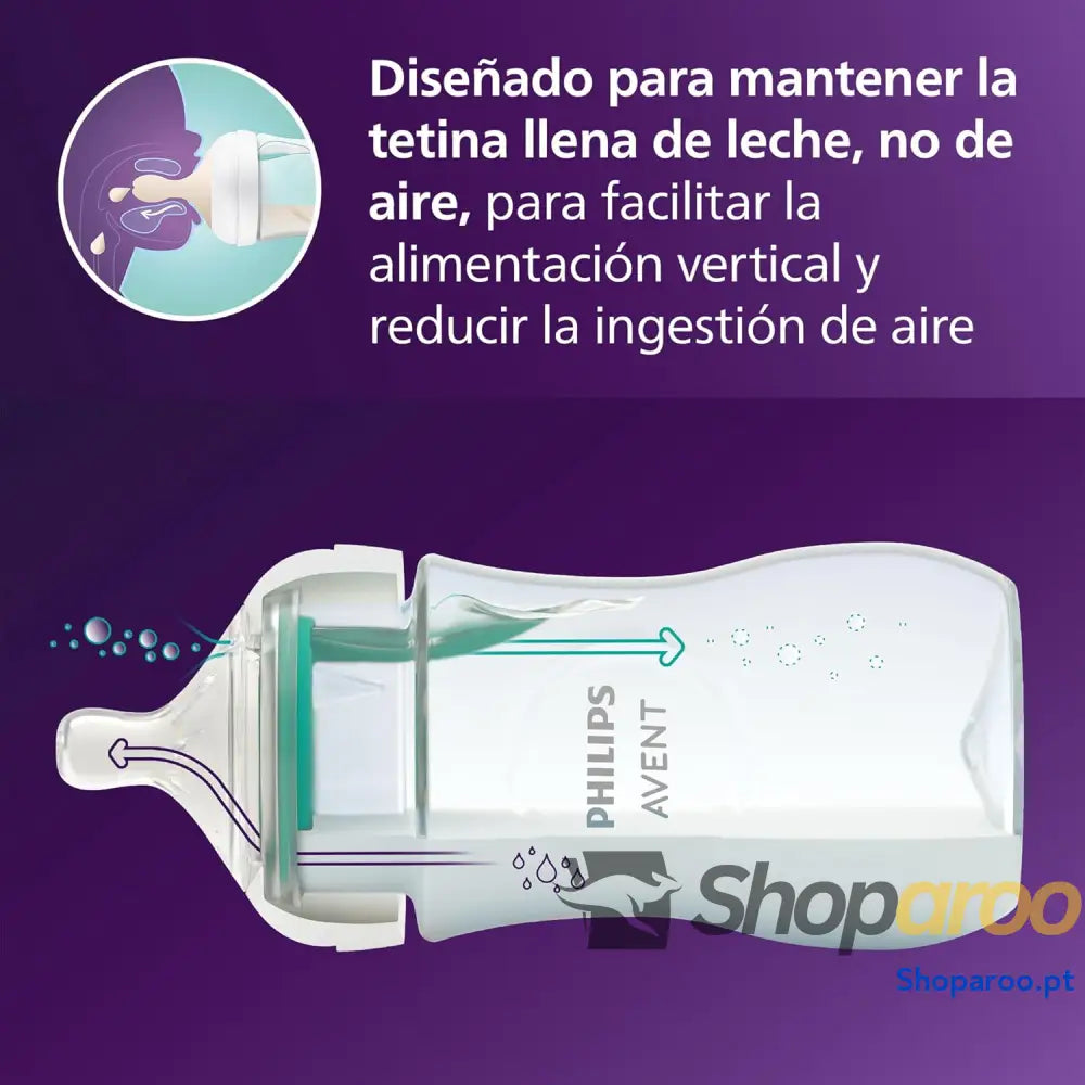 Philips Avent Set de presente para recém nascidos: 4 biberões com sistema AirFree chupeta ultra macia e escova 12 meses