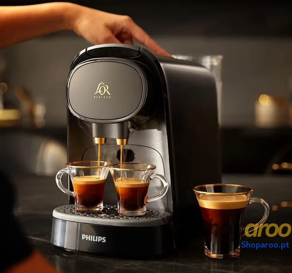 Philips L’OR LM8012/60 Barista Máquina de café com 19 bar pressão compatibilidade para cápsulas simples e duplas tanque
