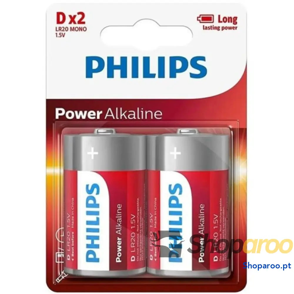 PHILIPS PILHA ALCALINA DE ALIMENTAÇÃO D LR20 BLISTER*2