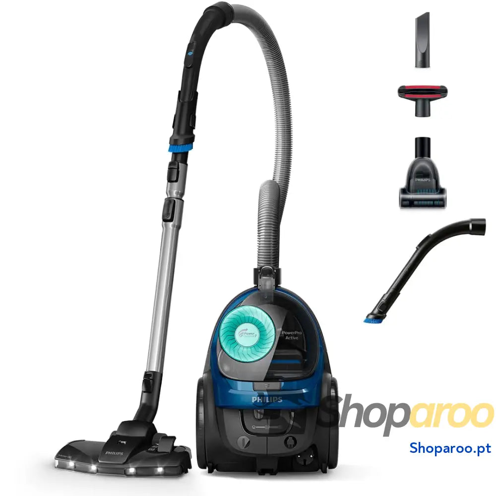 Philips PowerPro Compact Serie 3000 Aspirador de mano sin Bolsa 900 W con Depósito Filtro HEPA y Boquilla TriActive