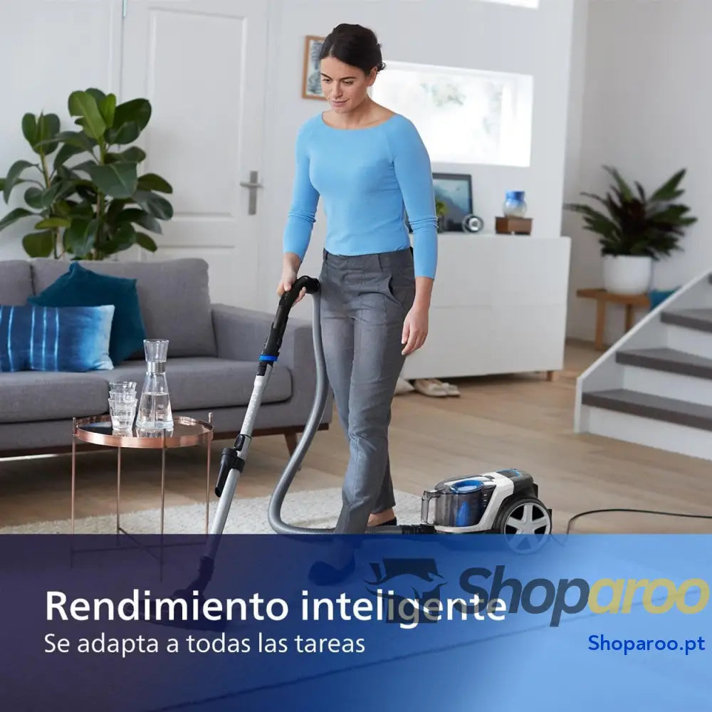 Philips PowerPro Compact Serie 3000 Aspirador de mano sin Bolsa 900 W con Depósito Filtro HEPA y Boquilla TriActive