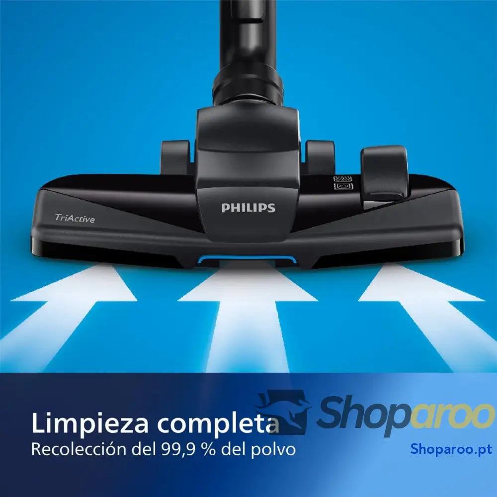 Philips PowerPro Compact Serie 3000 Aspirador de mano sin Bolsa 900 W con Depósito Filtro HEPA y Boquilla TriActive