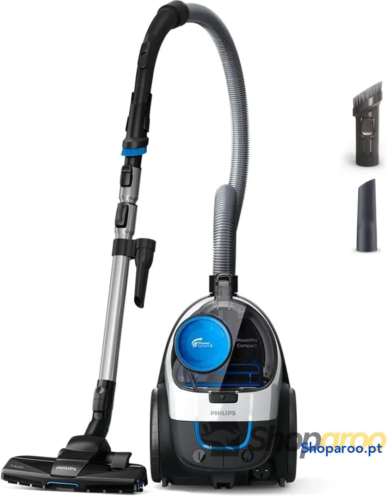 Philips PowerPro Compact Serie 3000 Aspirador de mano sin Bolsa 900 W con Depósito Filtro HEPA y Boquilla TriActive