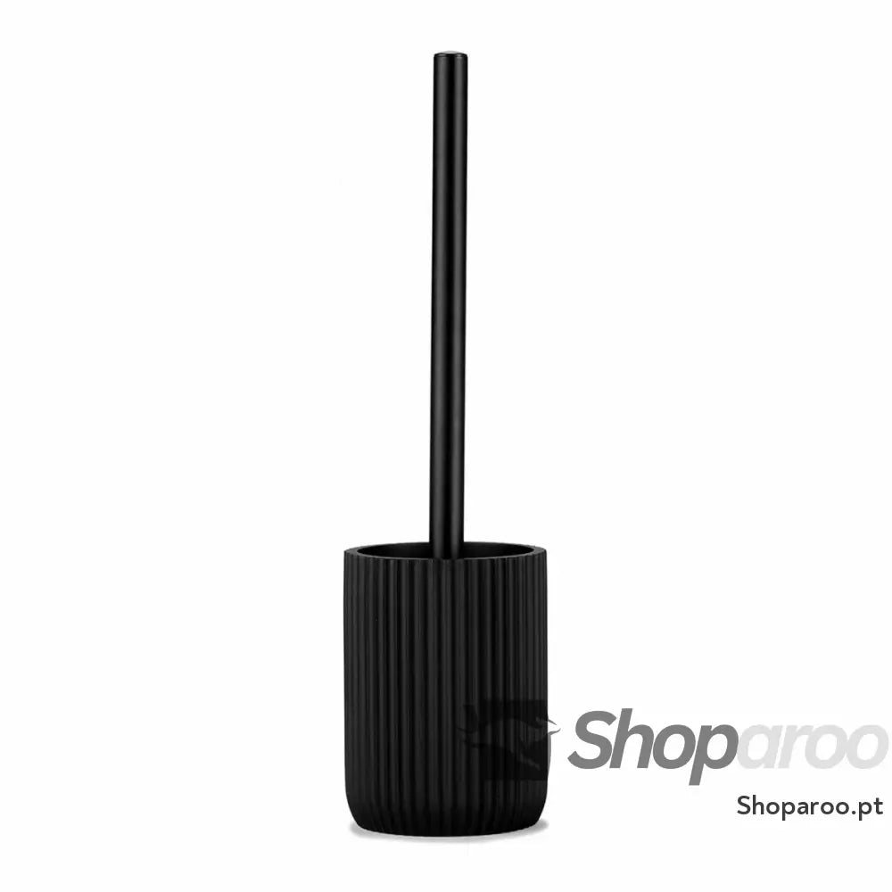 Piaçaba Andrea House Mate Preto Resina (Ø 9,5 x 36 cm)