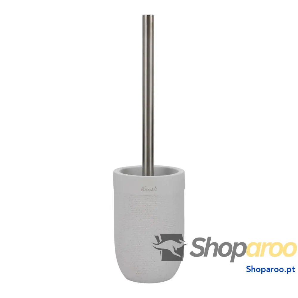 Piaçaba DKD Home Decor 10 x 37 cm Cimento Aço inoxidável Branco
