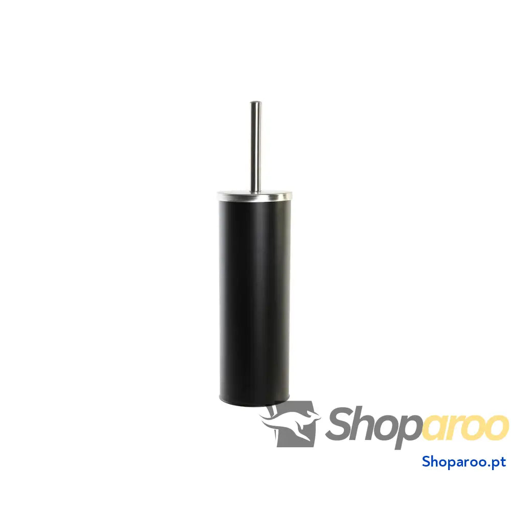 Piaçaba DKD Home Decor 10 x 38,4 cm Prateado Preto Metal Aço inoxidável