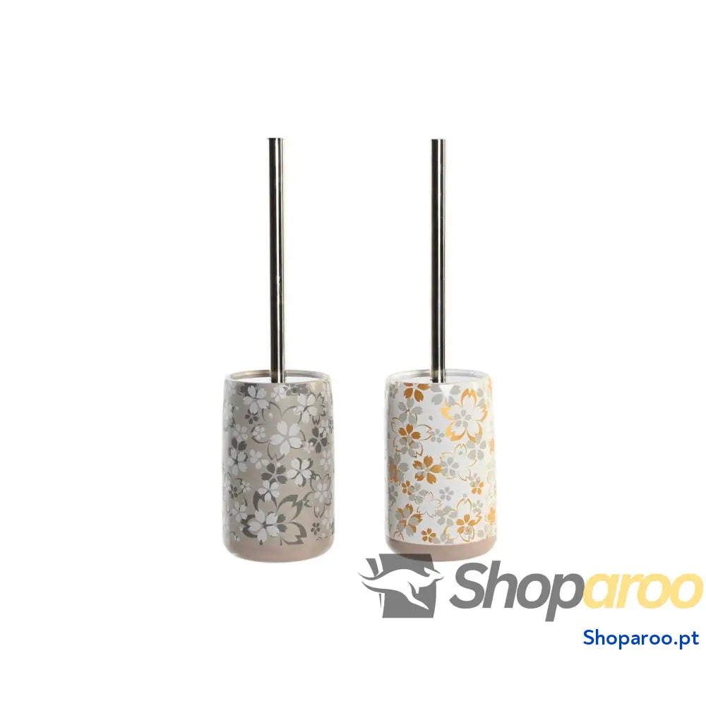 Piaçaba DKD Home Decor Cinzento Bege Alumínio Dolomite 10 x 36 cm (2 Unidades)