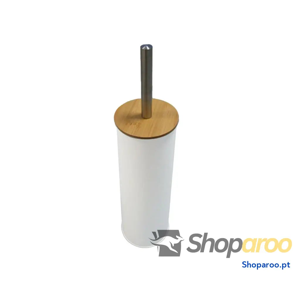 Piaçaba Versa Branco Metal Bambu 38,4 cm