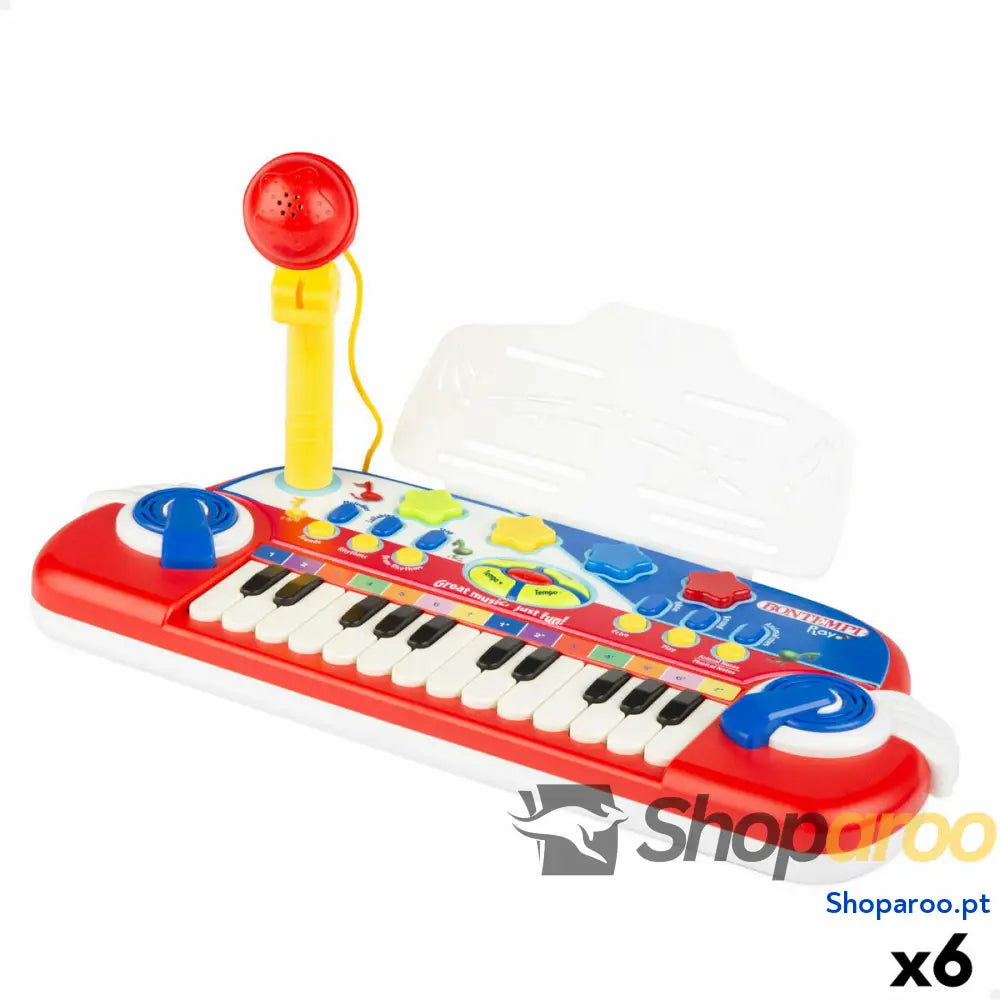 Piano Eletrónico Bontempi 38 x 18 x 17 cm (6 Unidades)