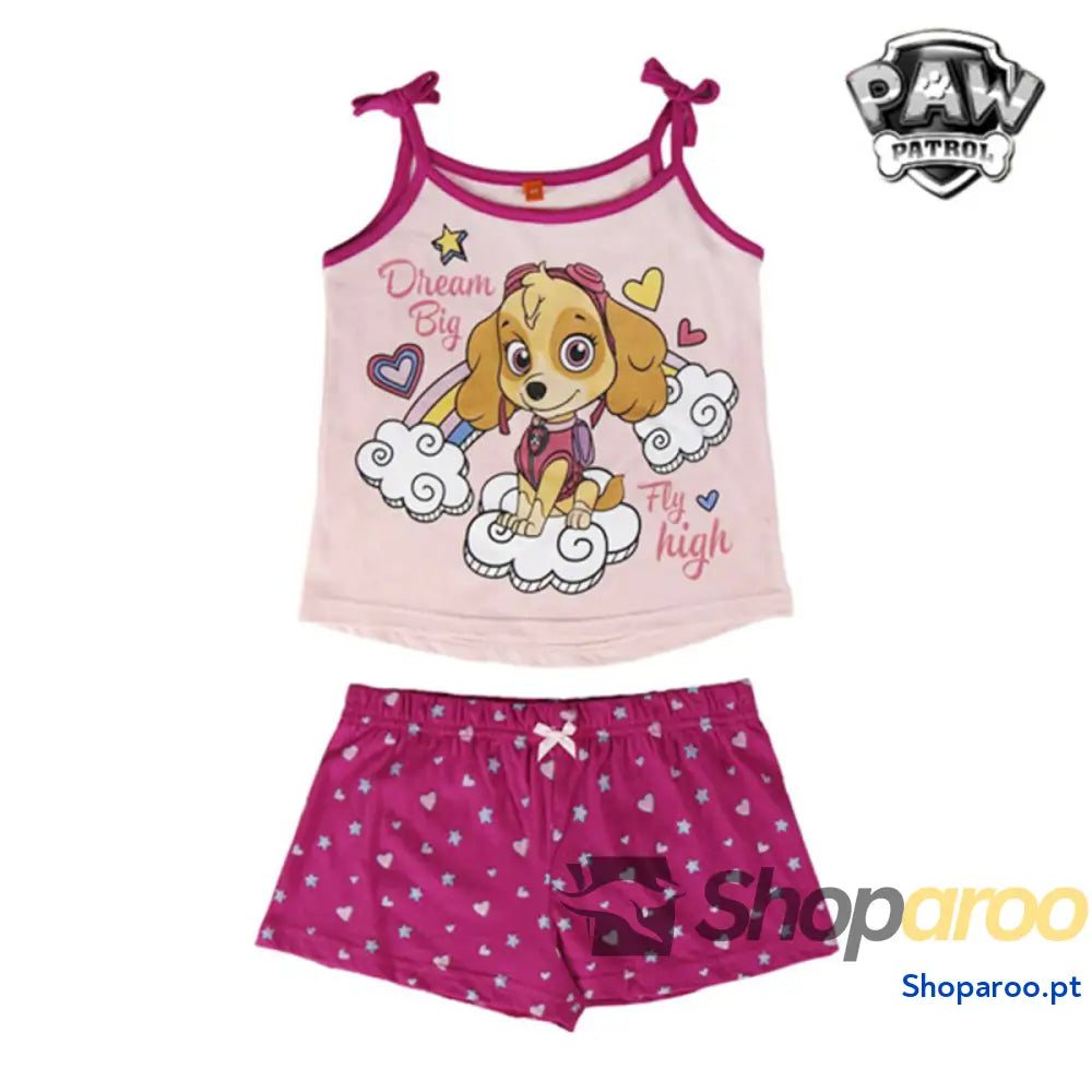 Pijama de Verão para Meninas Skye (A Patrulha Pata)