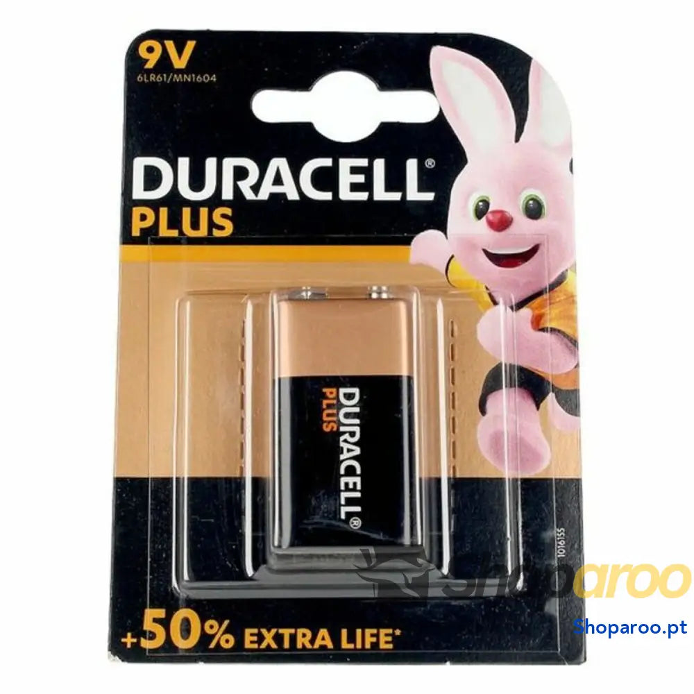 Pilha Alcalina Plus Power DURACELL Plus Power 6LR61/MN1604