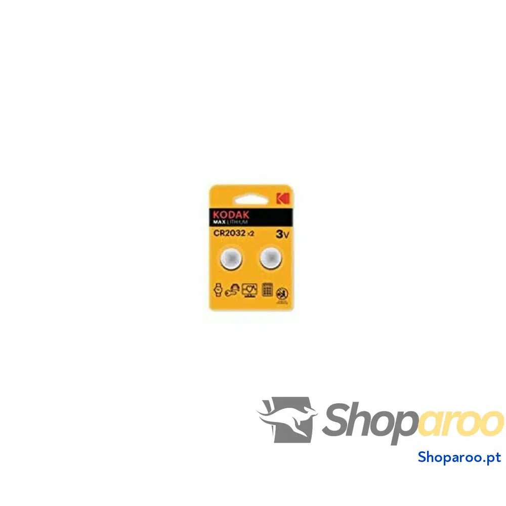 Pilha de Botão de Lítio Kodak CR2032 210 mAh 3 V (2 Unidades)