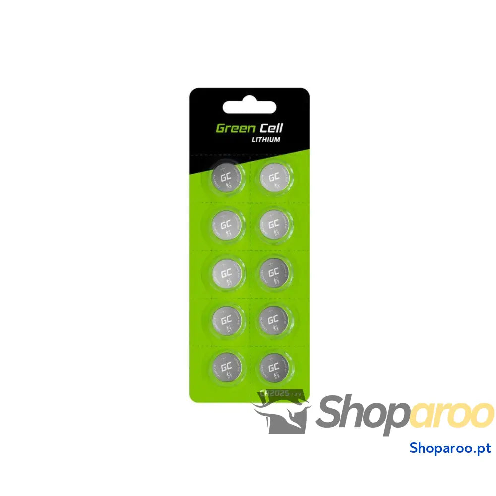 Pilha de Lítio Green Cell XCR04 160 mAh 3 V (10 Unidades)