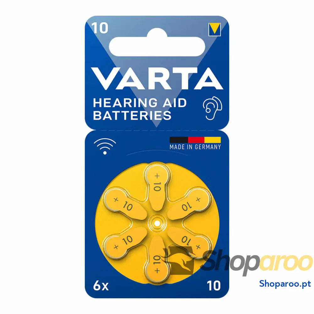 Pilha para aparelho auditivo Varta Hearing Aid 10 PR70 6 Unidades
