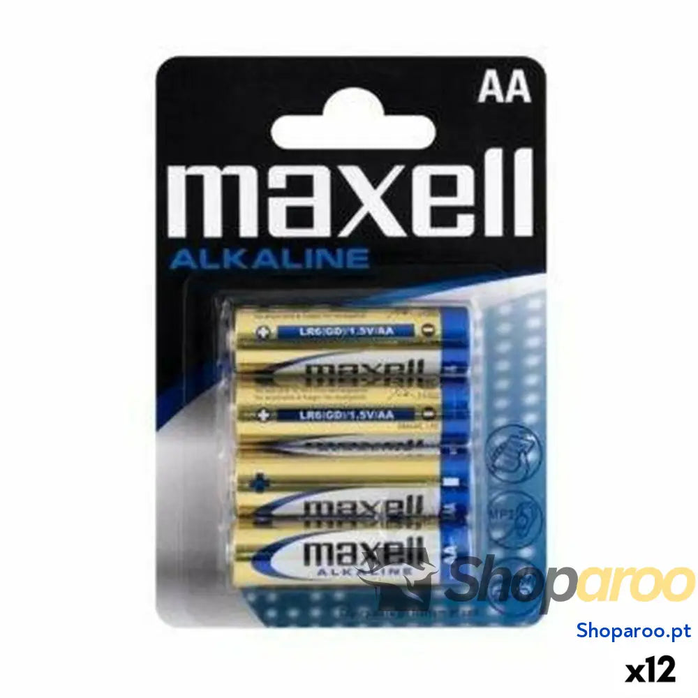 Pilhas Alcalinas Maxell LR06 (12 Unidades)