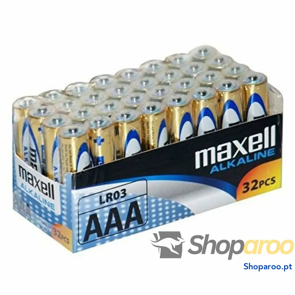 Pilhas Alcalinas Maxell MX-LR03 AAA 32 LR03 AAA 1.5V (32 pcs) 1,5 V