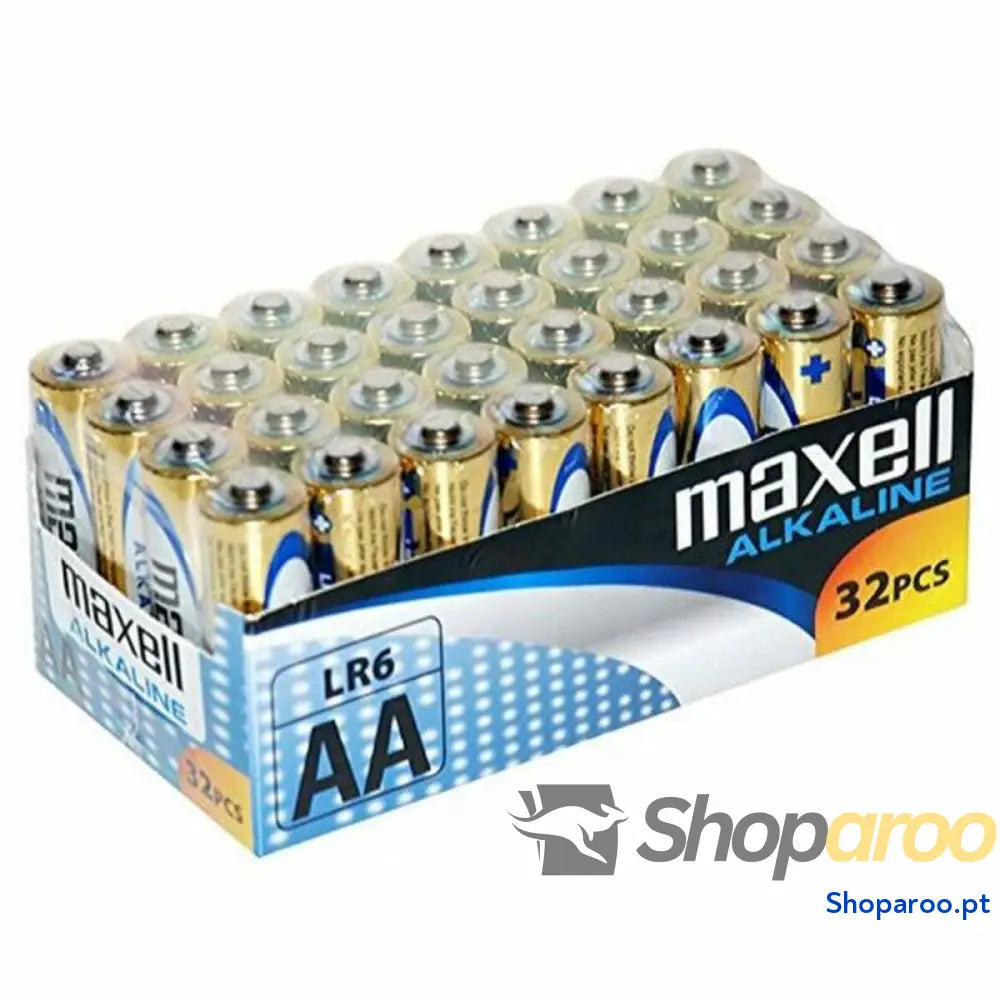 Pilhas Alcalinas Maxell MX-LR06 AA 32 LR06 AA 1.5V (32 pcs) 1,5 V