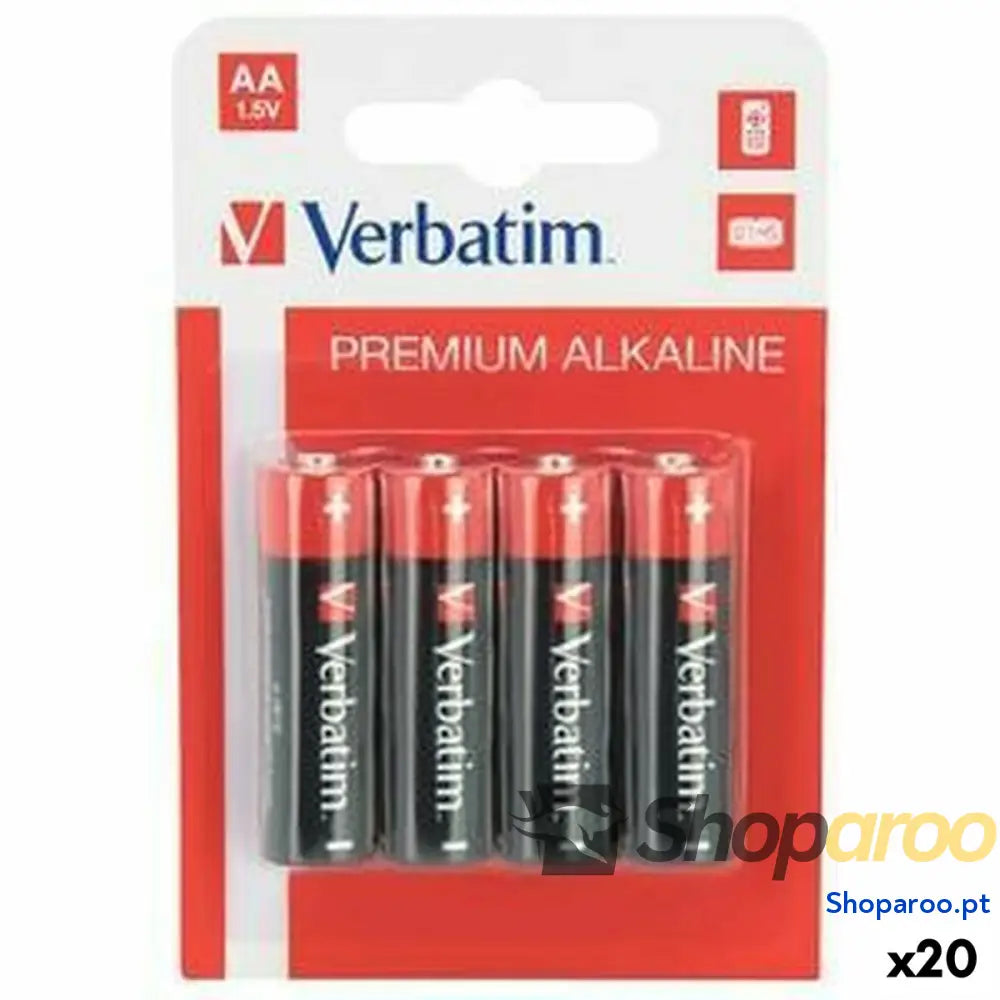 Pilhas Alcalinas Verbatim LR06 1,5 V (20 Unidades)