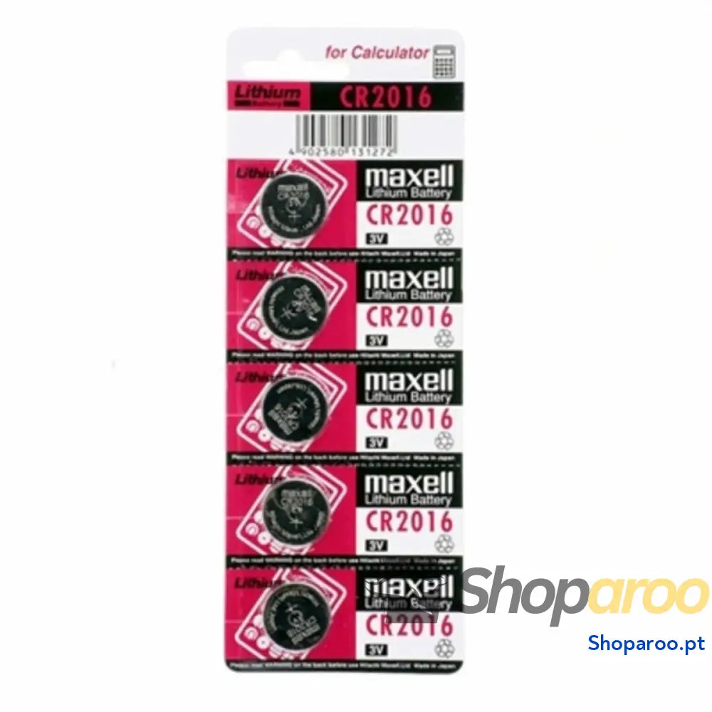 Pilhas de Botão de Lítio Maxell CR2016 90 mAh 3 V