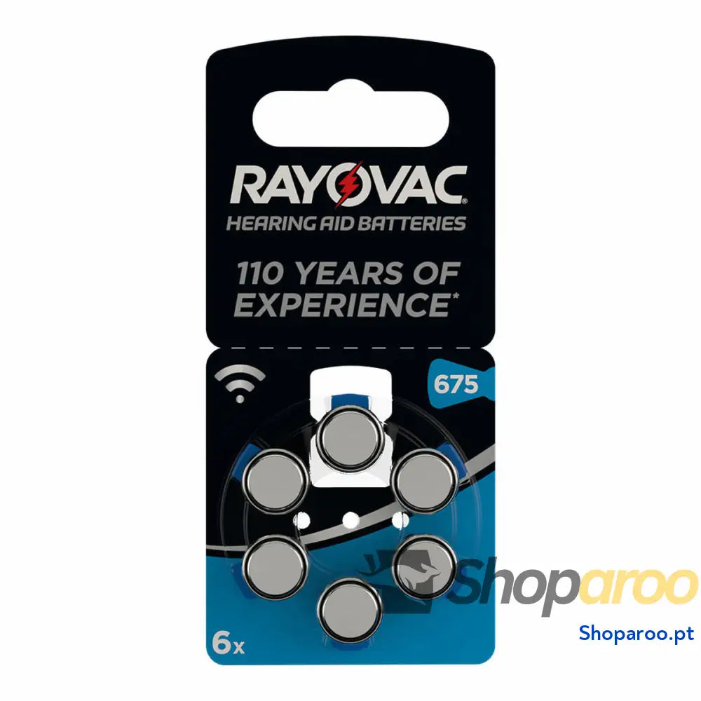Pilhas de Botão de Lítio Rayovac Compatível com aparelho auditivo ZA675 1,4 V (6 Unidades)