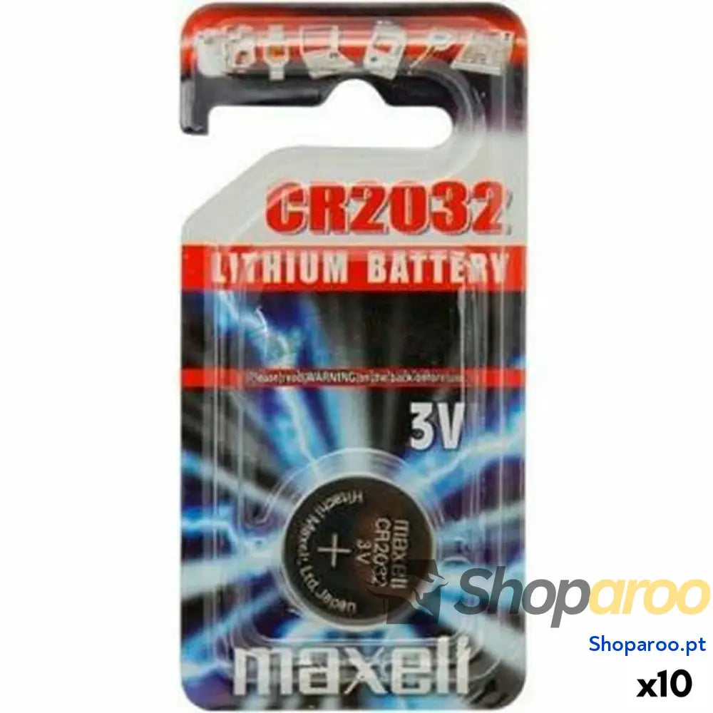 Pilhas de botão Maxell 10238500 3V CR2032 Lítio (10 Unidades)