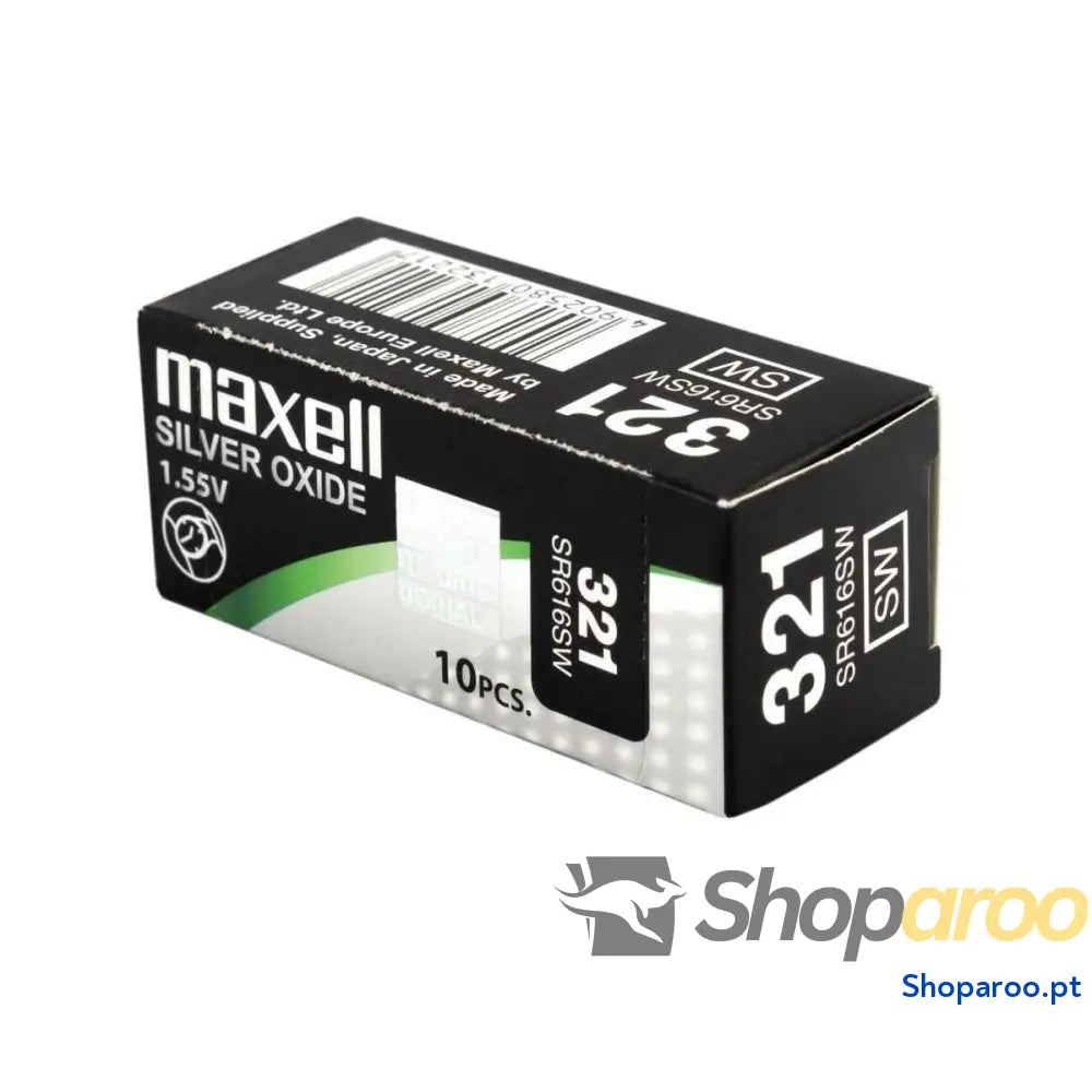 Pilhas de botão Maxell SR616SW 321 1,55 V Pilhas de Botão