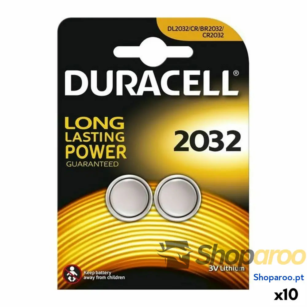 Pilhas DURACELL DL2032B2 3V (10 Unidades)