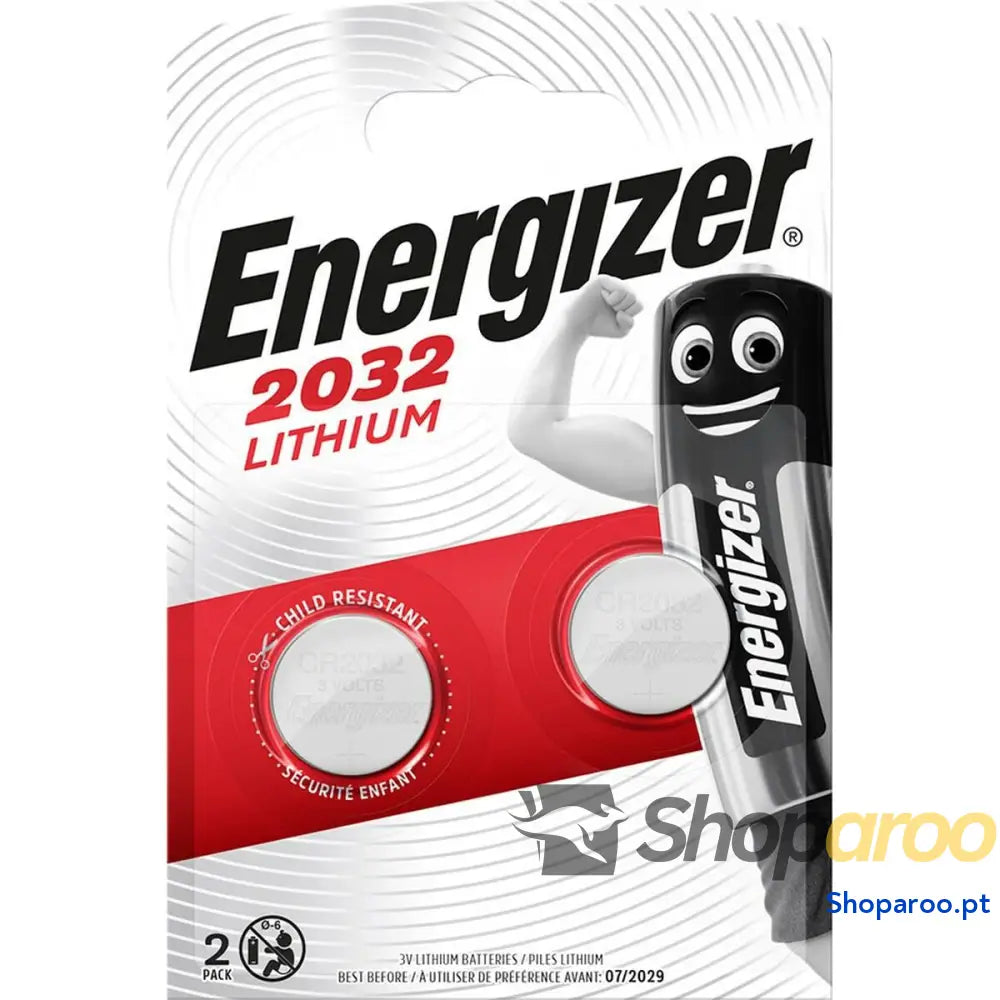 Pilhas Energizer CR2032 3 V (2 Unidades)