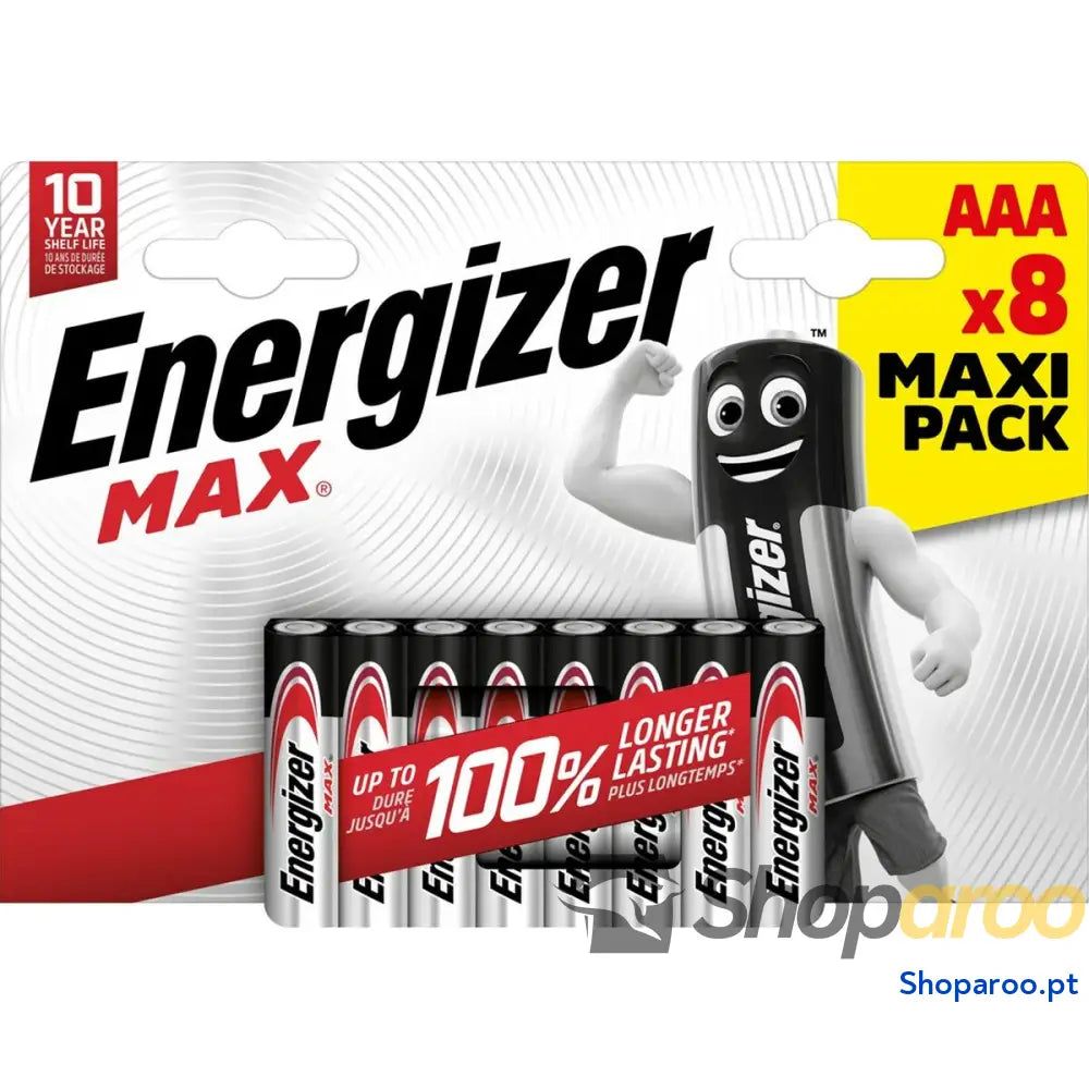 Pilhas Energizer LR03 1,5 V 9 V AAA (8 Unidades)
