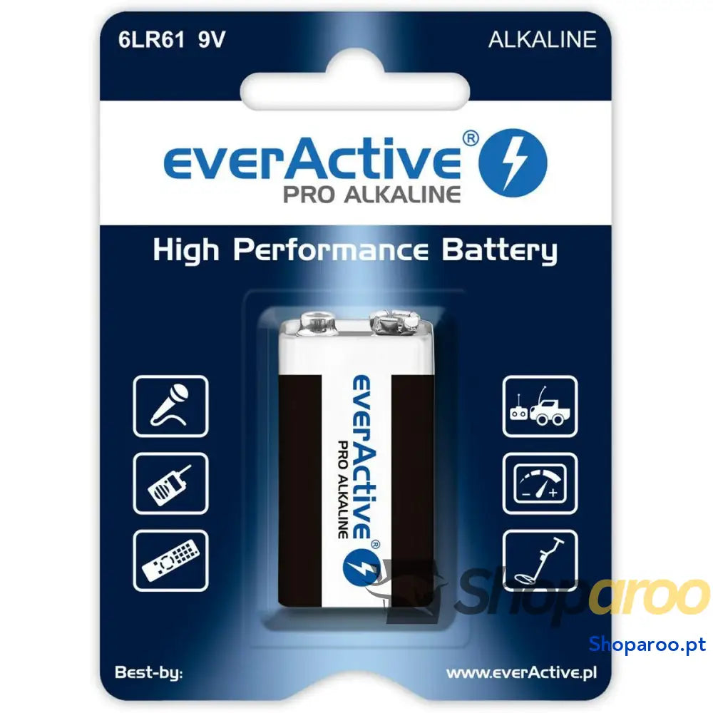 Pilhas EverActive 6LR61 9V R9* 9 V (1 Unidade)
