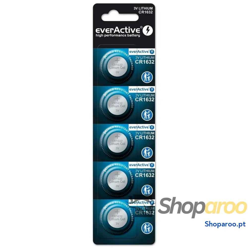 Pilhas EverActive CR1632 (5 Unidades)