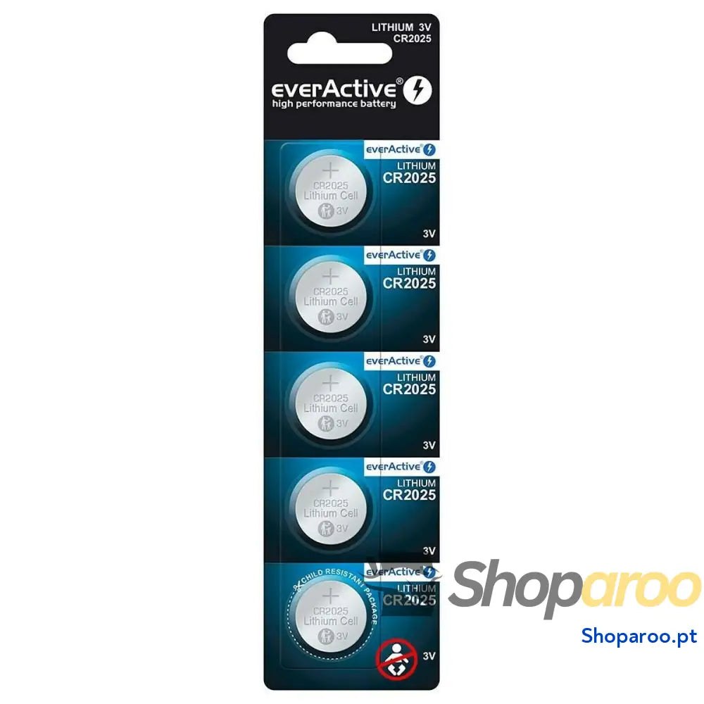 Pilhas EverActive CR2025 (5 Unidades)