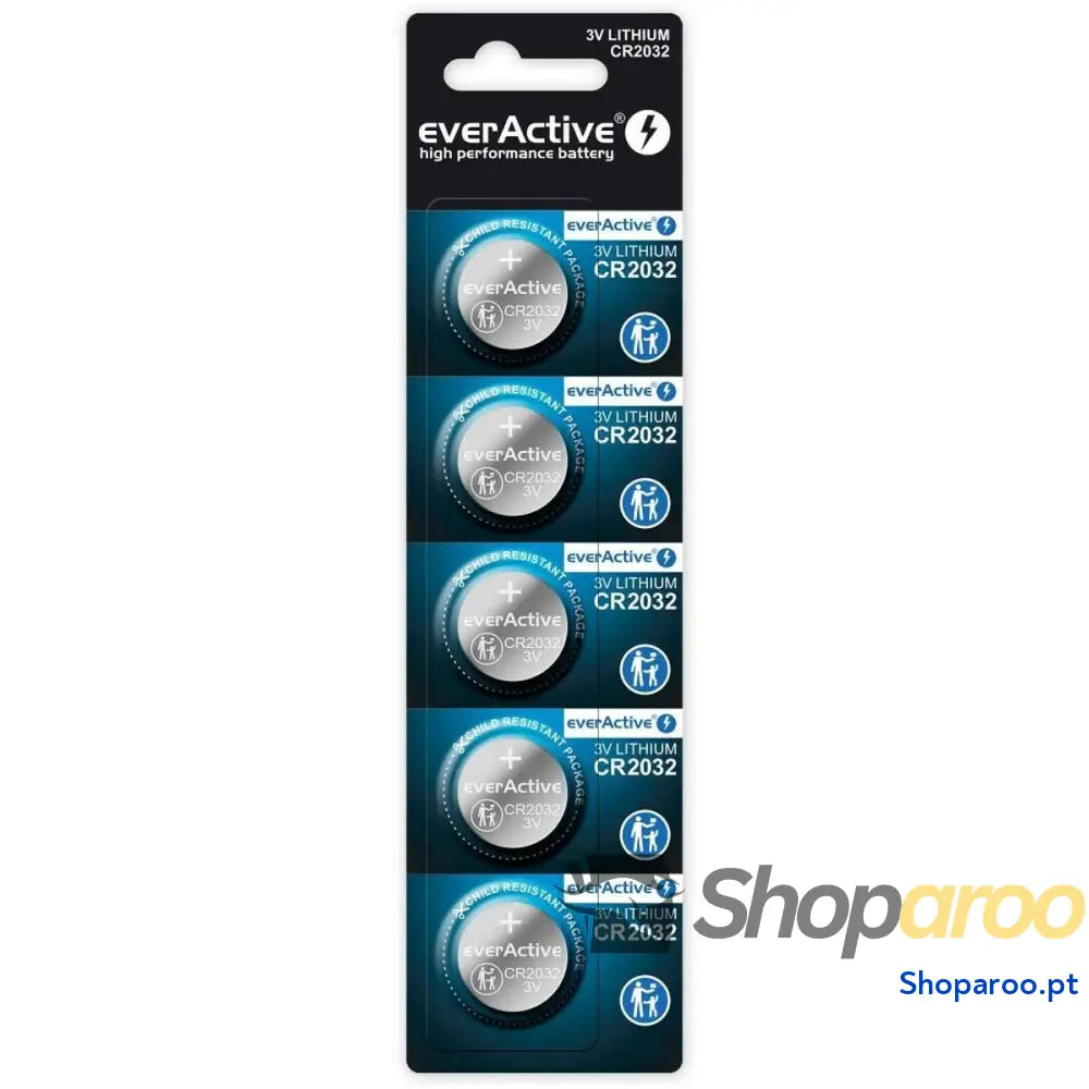 Pilhas EverActive CR2032 (5 Unidades)